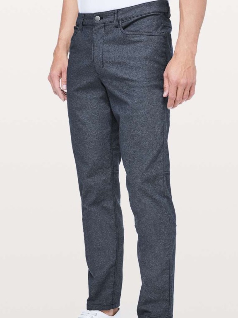 Lululemon ABC Pant Mens 30x25 Gray Tech Canvas Stretch Slim Straight Travel